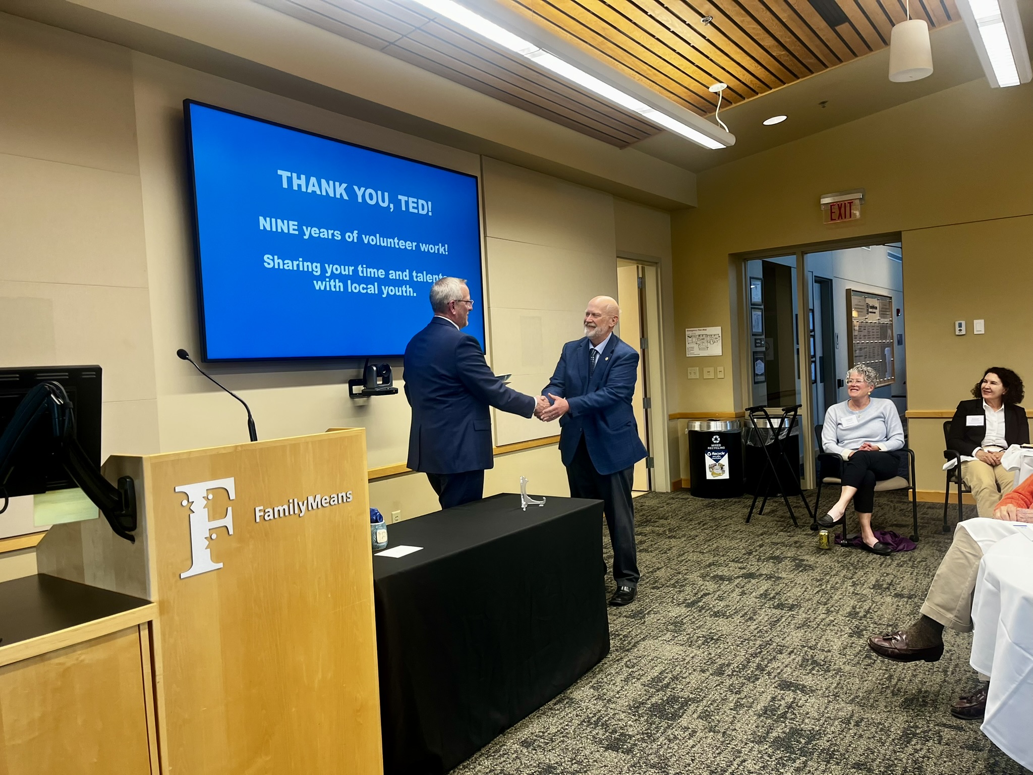 Ted Receiving Award