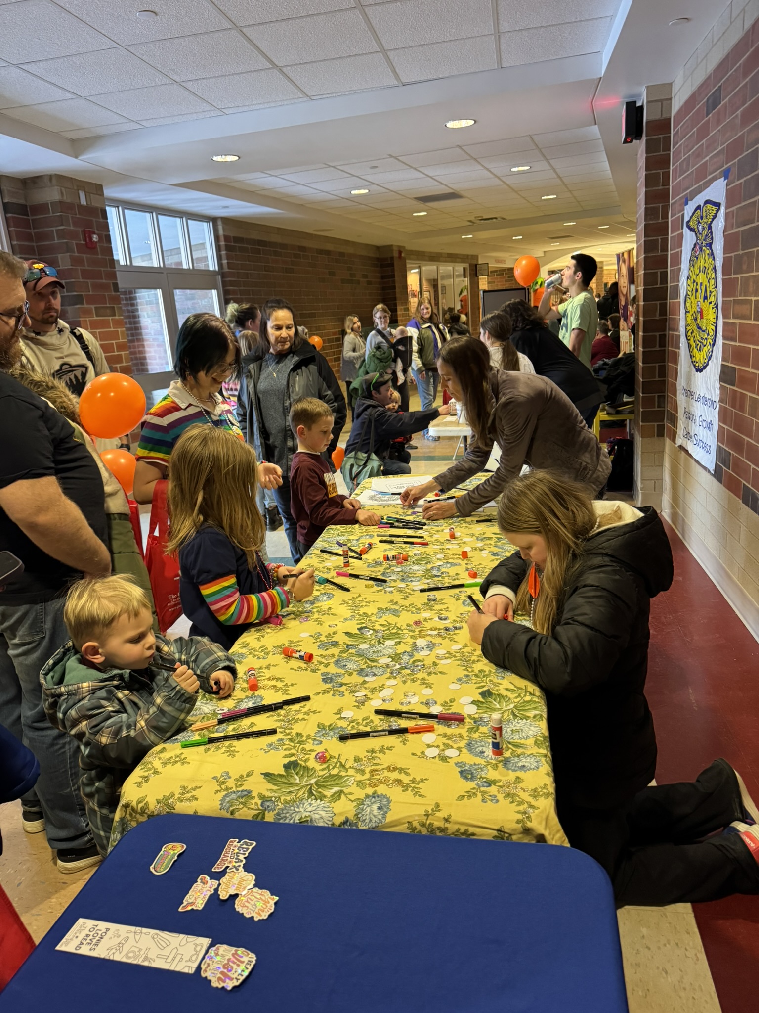 Busy Table at DaVinci Fest